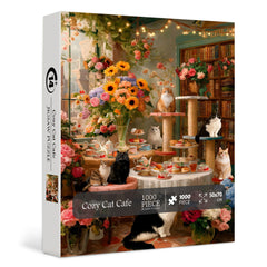 Cozy Cat Cafe Jigsaw Puzzle 1000 Pieces