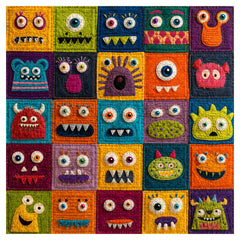 Cute Monster Grid Jigsaw Puzzle 1000 Piece