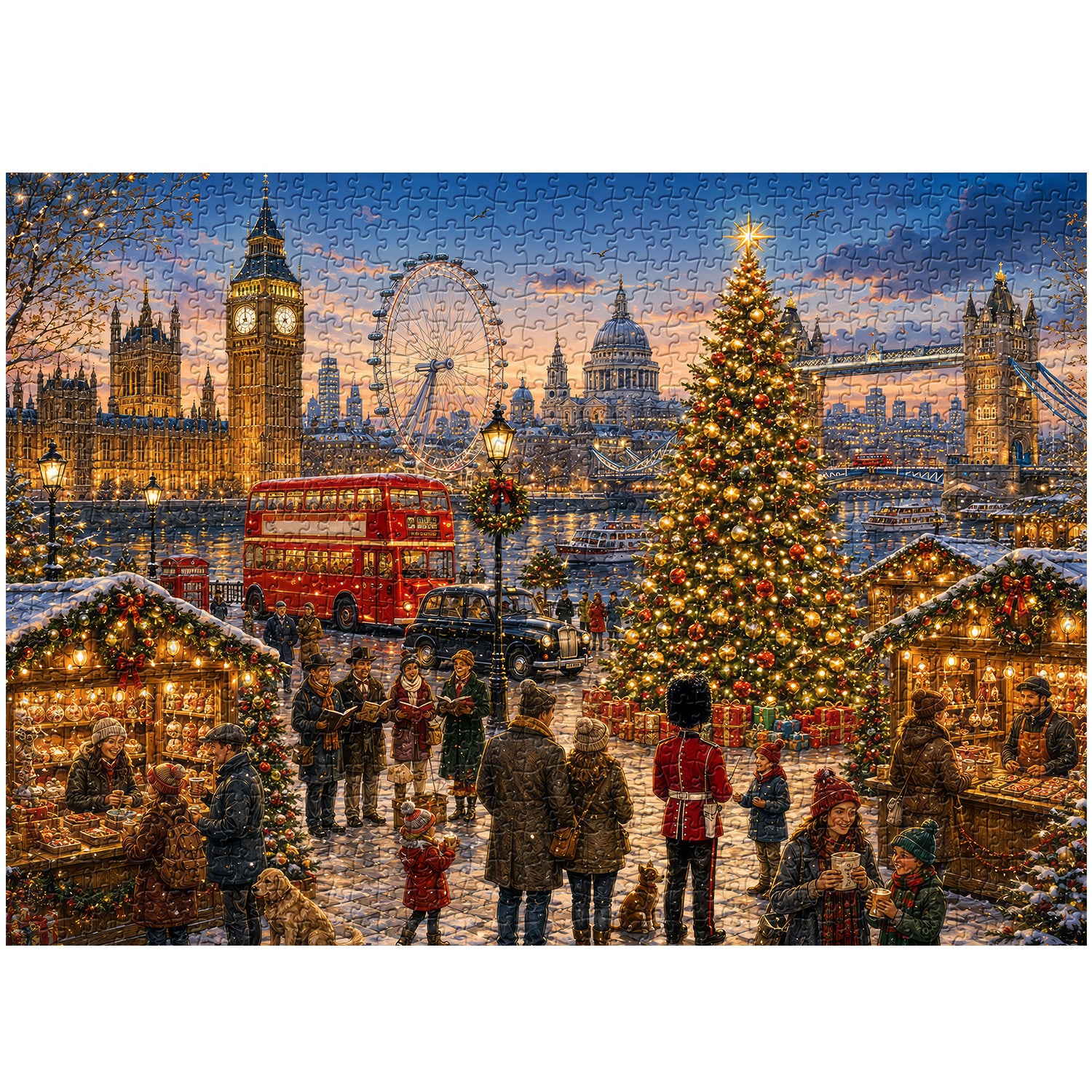 Christmas in London Jigsaw Puzzle 1000 Pieces