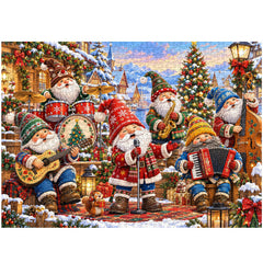 Christmas Gnome Band Jigsaw Puzzle 1000 Piece
