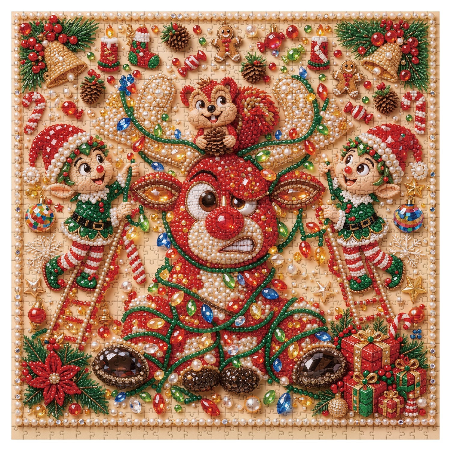 Gilded Christmas Jigsaw Puzzle 1000 Pieces