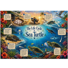 Sea Turtle Life Journey Jigsaw Puzzle 1000 Pieces