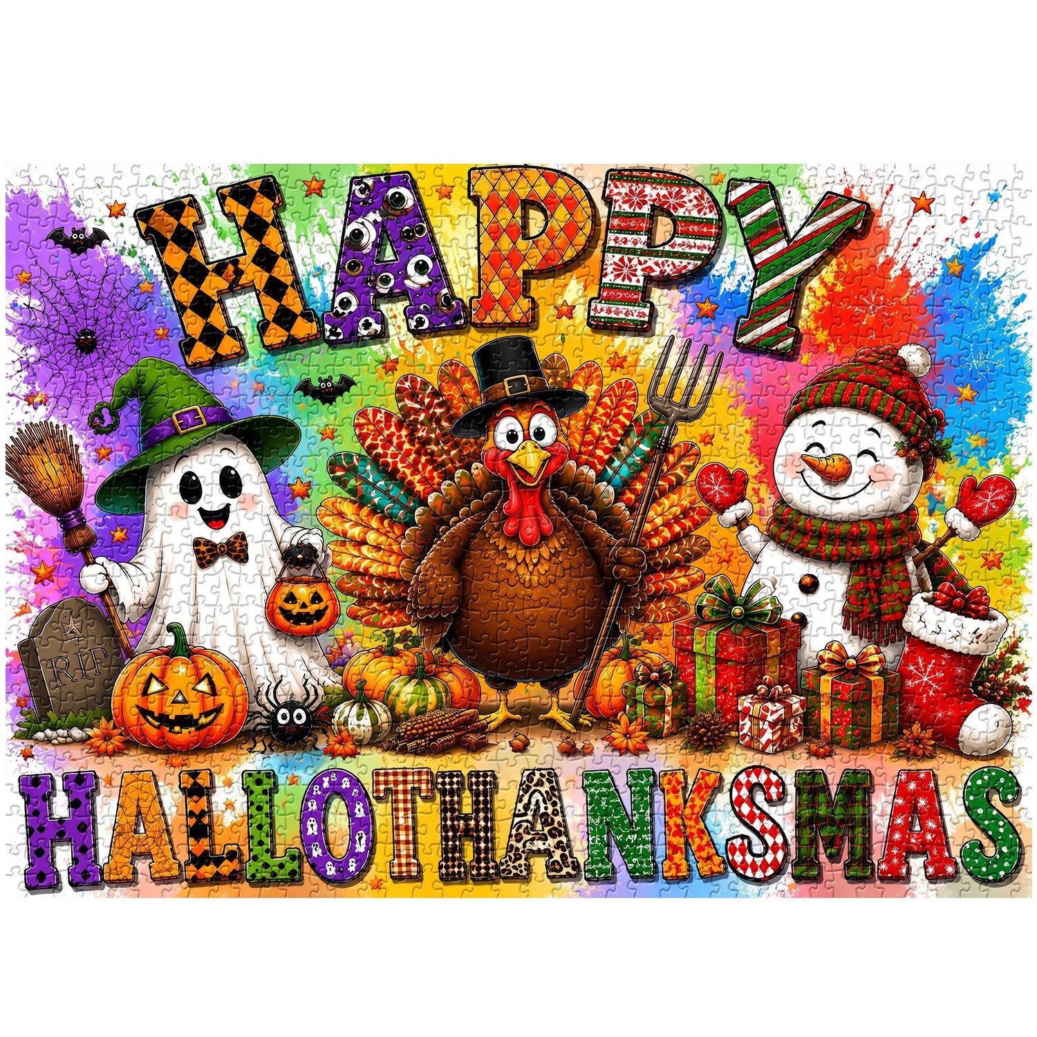 Holiday Mashup Jigsaw Puzzle 1000 Piece