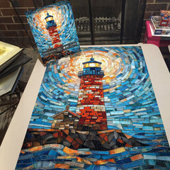 Mosaic Lighthouse Jigsaw Puzzle 1000 Pieces