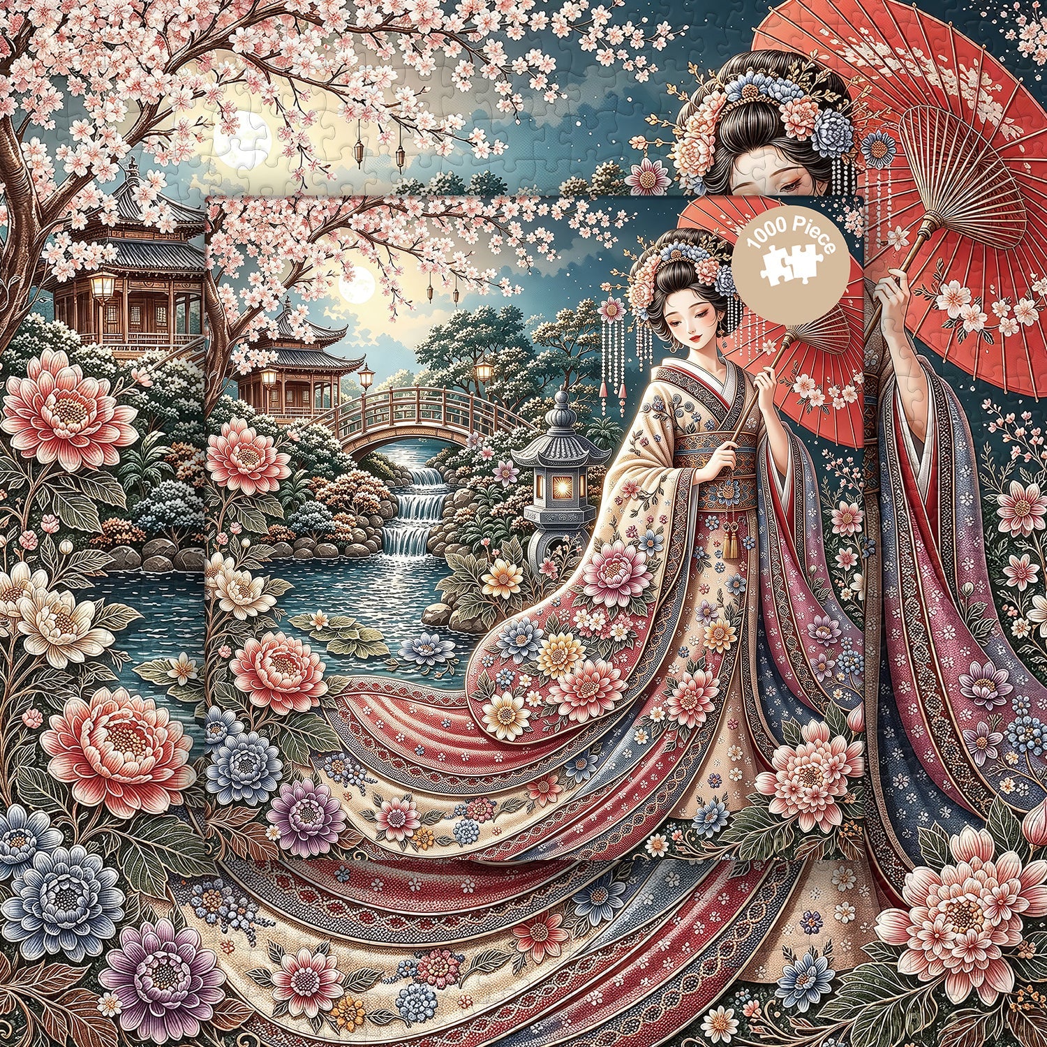 Puzzle de 1000 pièces Beauté au clair de lune