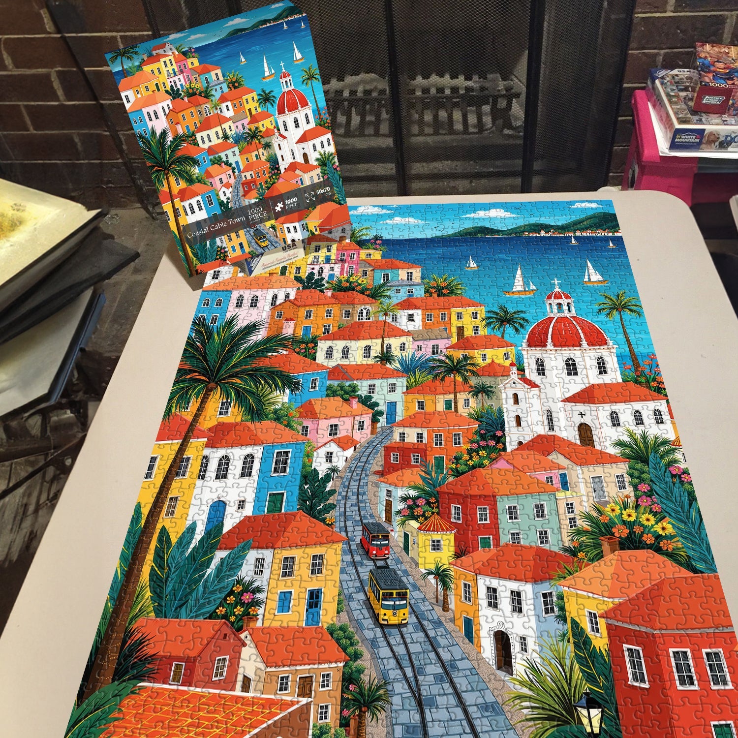 Coastal Cable Town Jigsaw Puzzle 1000 Pieces