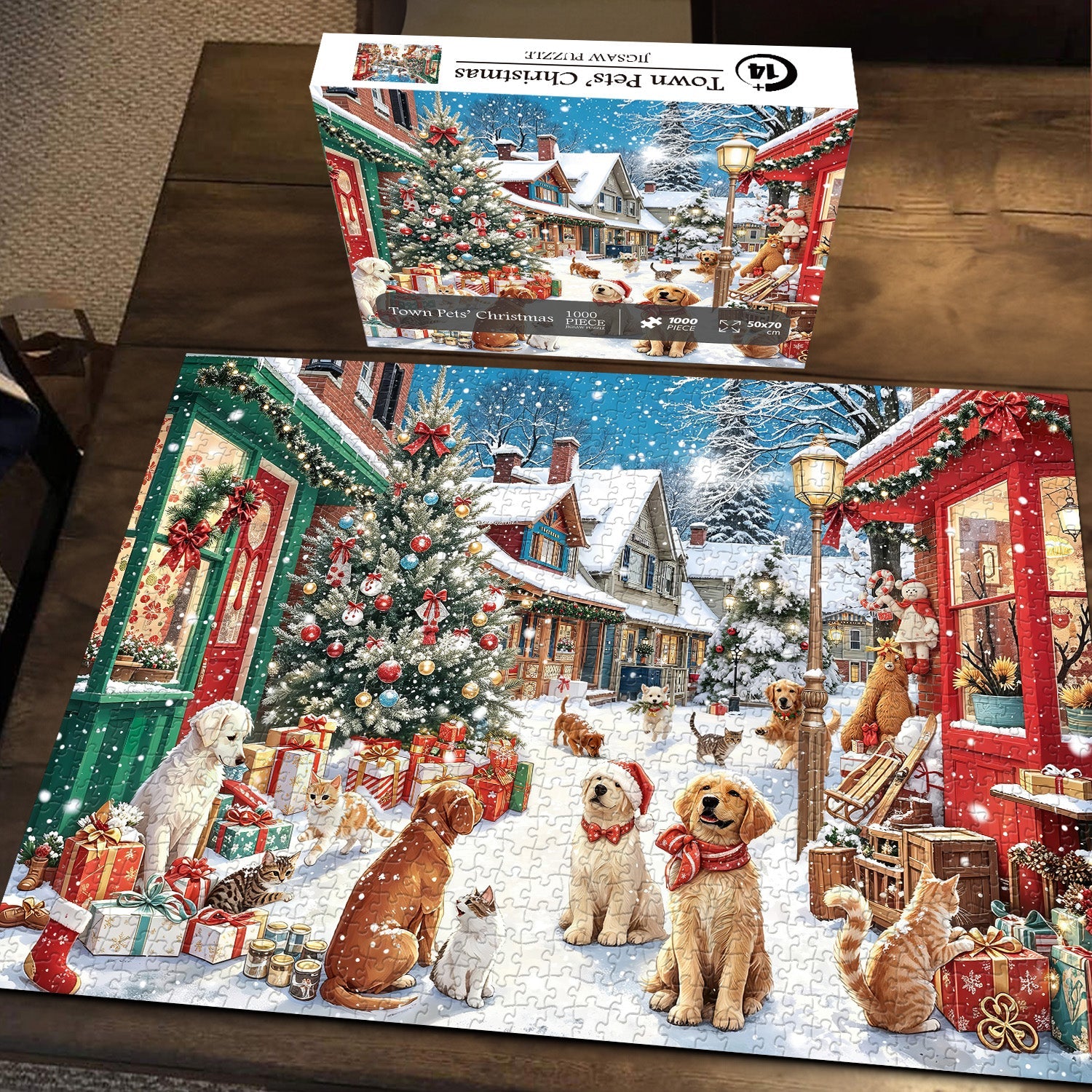 Town Pets’ Christmas Jigsaw Puzzle 1000 Pieces