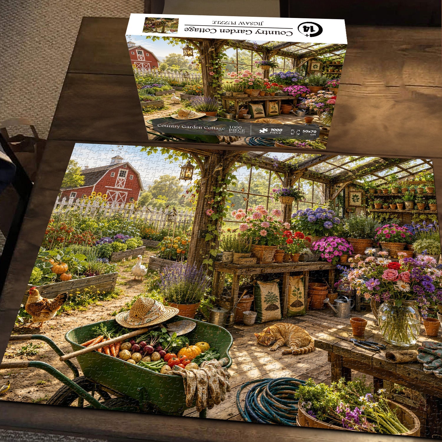 Country Garden Cottage Jigsaw Puzzle 1000 Pieces