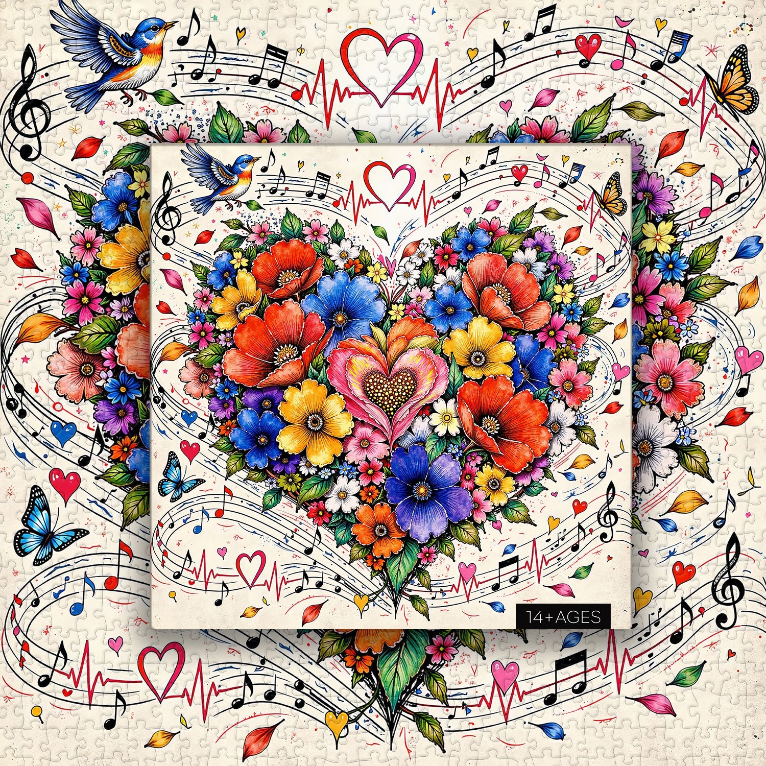 Heart of Blooms Jigsaw Puzzle 1000 Pieces