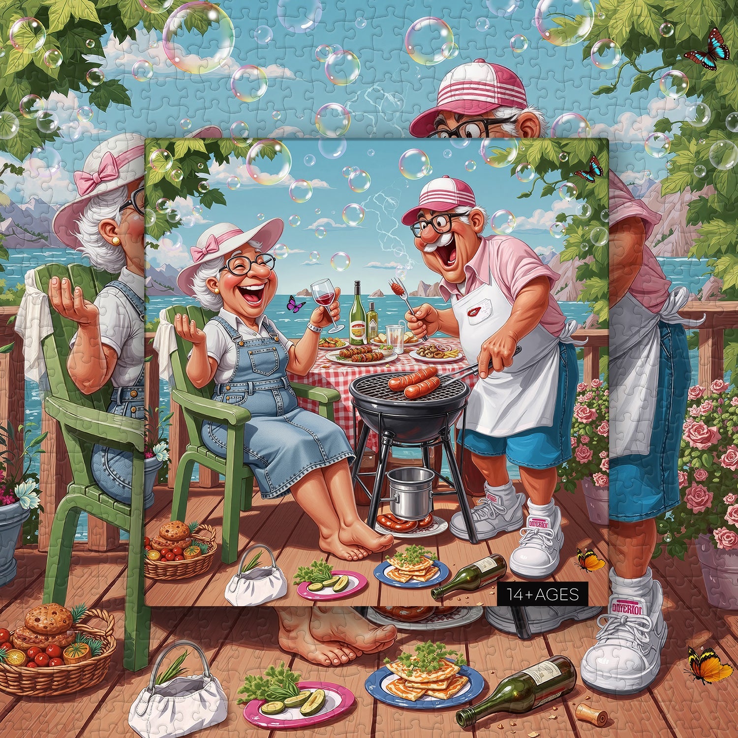 Grandma & Gramp BBQ Jigsaw Puzzle 1000 Piece