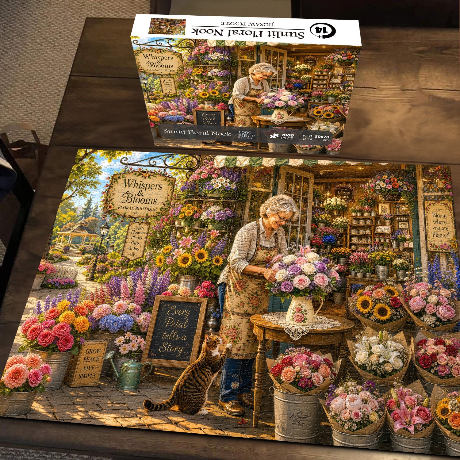 Sunlit Floral Nook Jigsaw Puzzle 1000 Piece