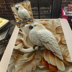 Wood Carving Parrot Jigsaw Puzzle 1000 Pieces