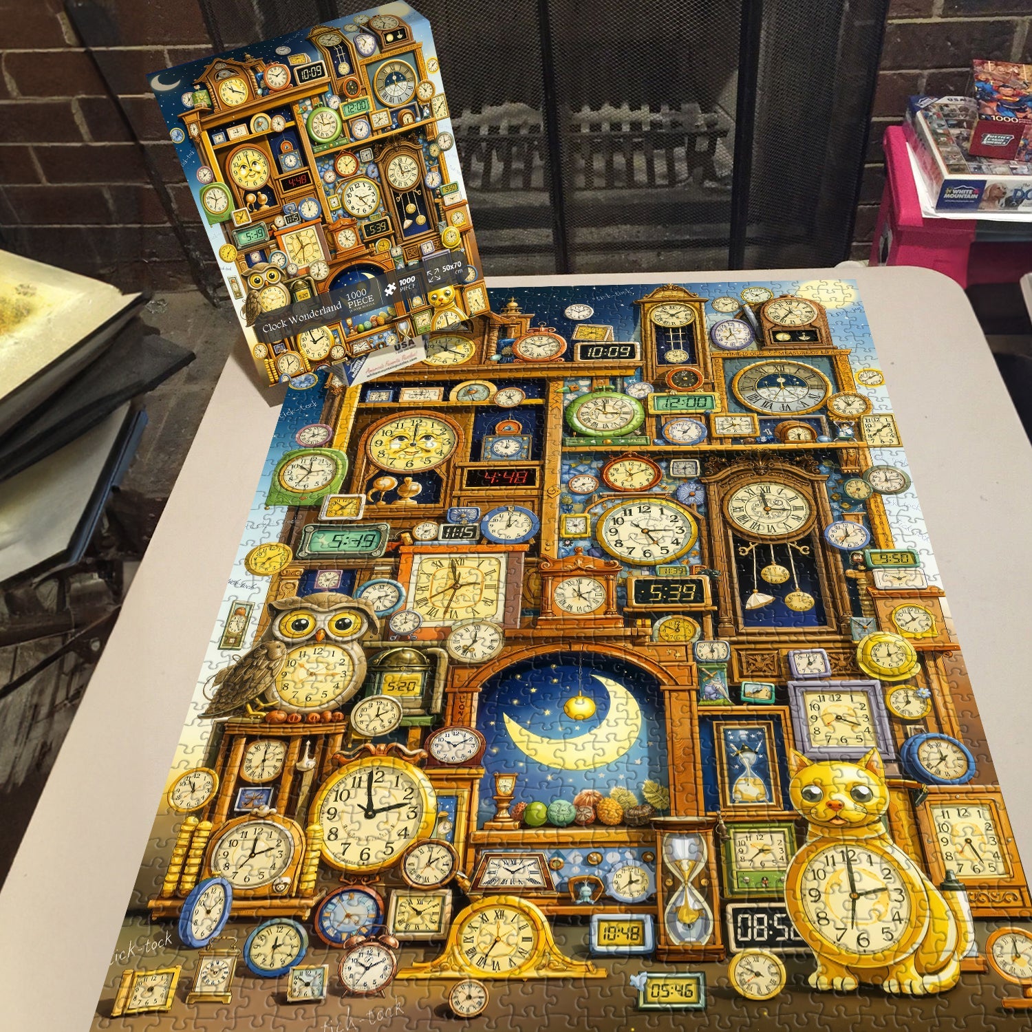 Clock Wonderland Jigsaw Puzzle 1000 Piece
