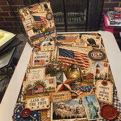 Vintage Americana Collage Jigsaw Puzzle 1000 Pieces