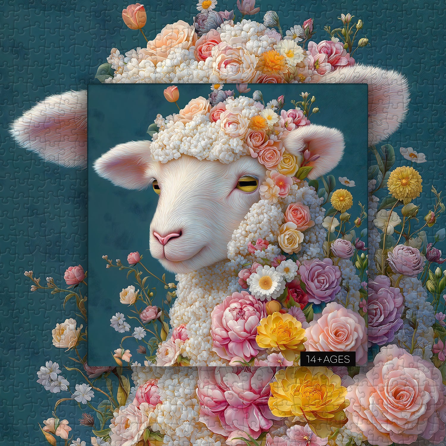Flower Sheep Jigsaw Puzzle 1000 Piece