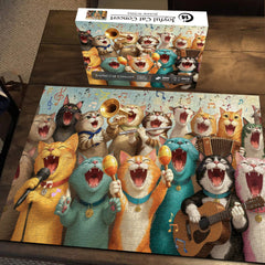 Joyful Cat Concert  Jigsaw Puzzle 1000 Piece