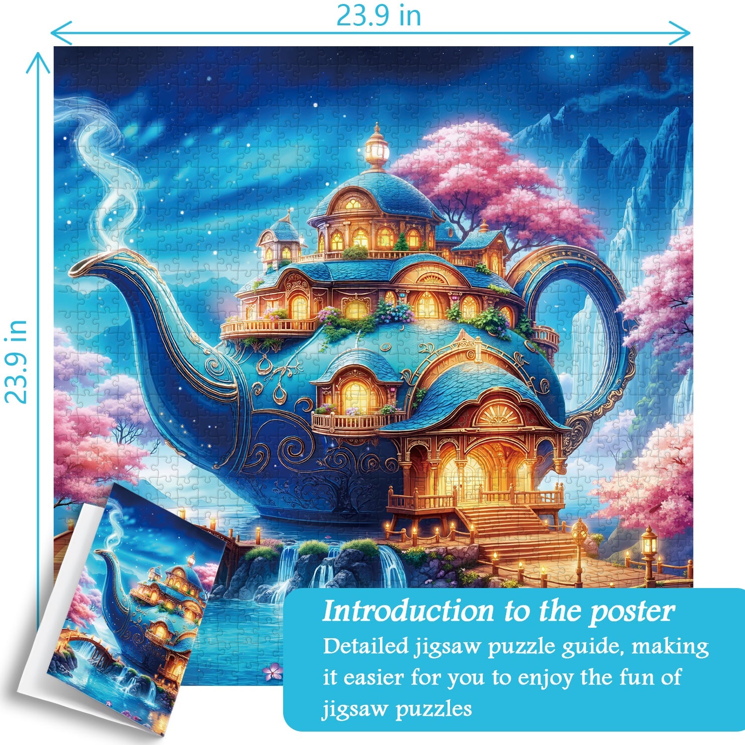 Teapot Wonderland Jigsaw Puzzle 1000 Pieces