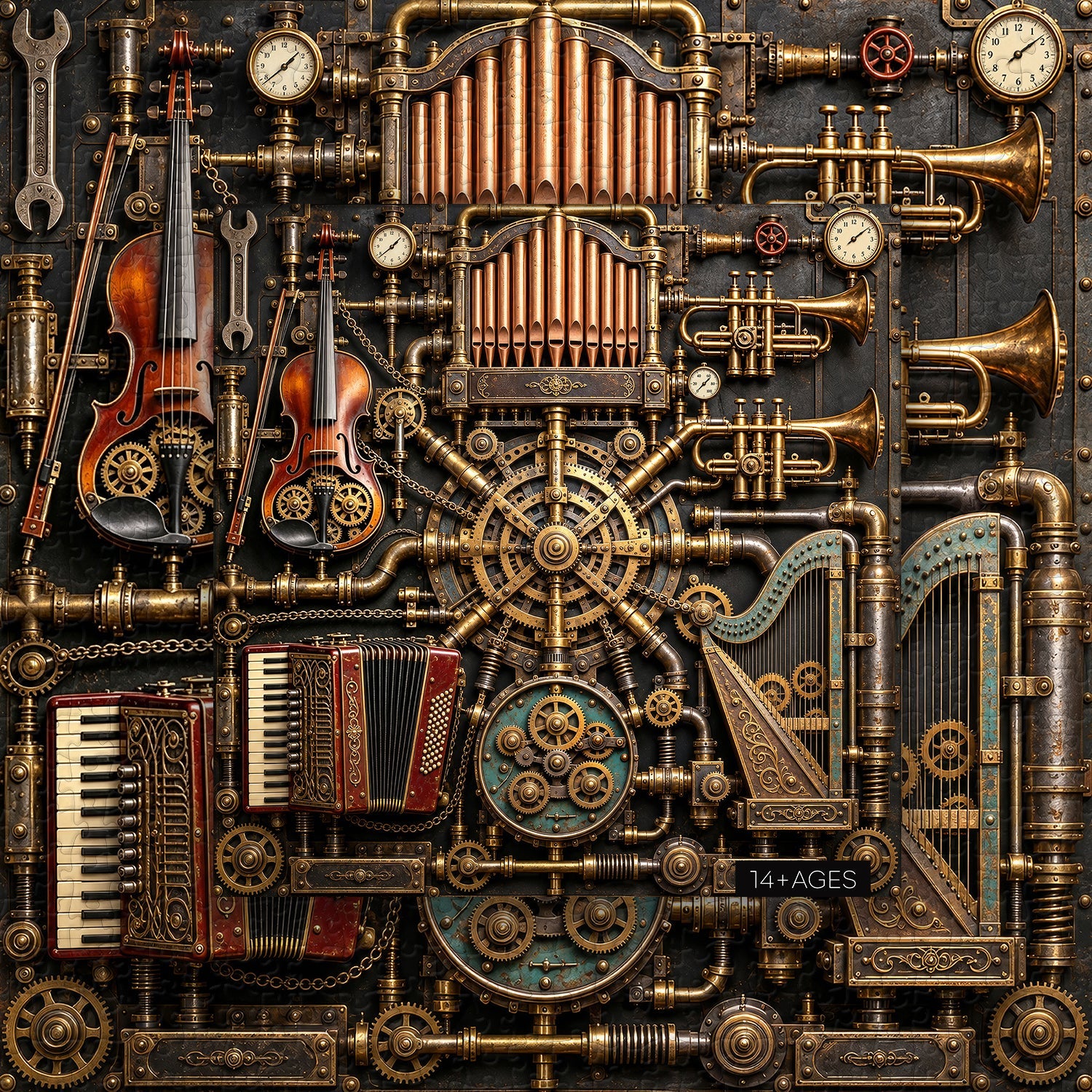 Vintage Gear Symphony Jigsaw Puzzle 1000 Piece