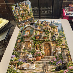 Cats In Bloom Jigsaw Puzzle 1000 Piece