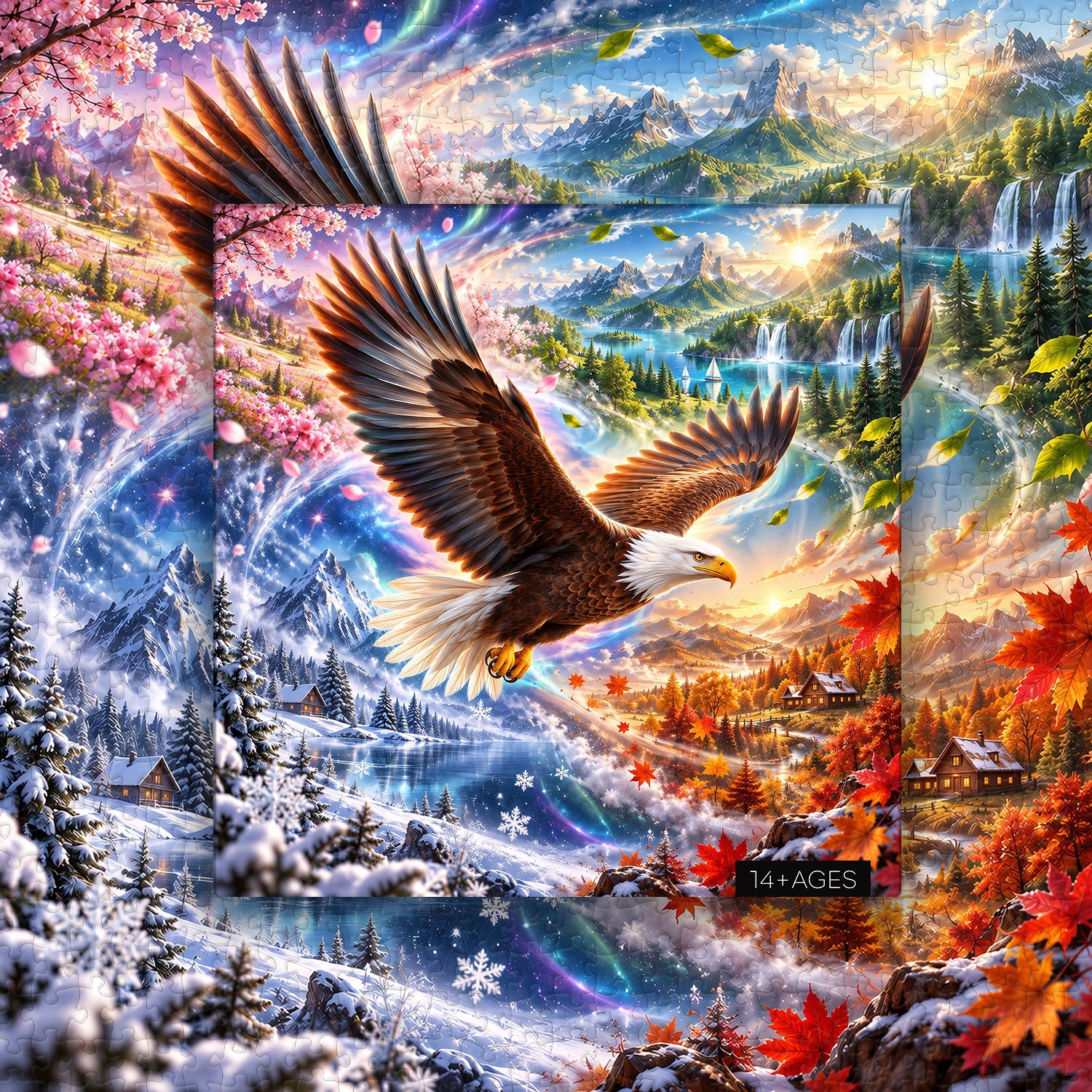 Eagle’s Seasonal Voyage Jigsaw Puzzle 1000 Piece