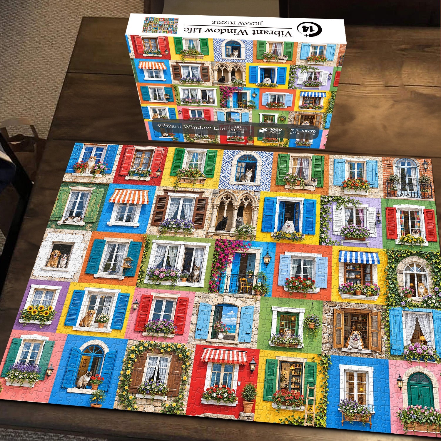 Vibrant Window Life Jigsaw Puzzle 1000 Piece