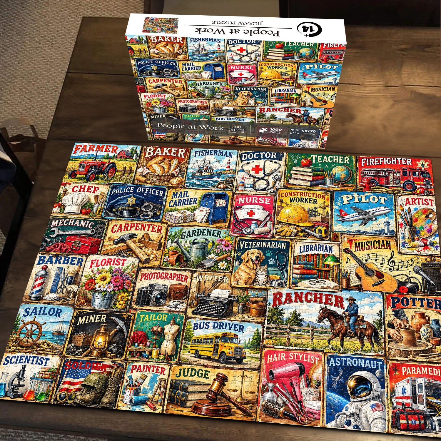 People at Work Jigsaw Puzzle 1000 Piece