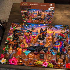 Tropical Dogs DJ Party Jigsaw Puzzle 1000 Pieces