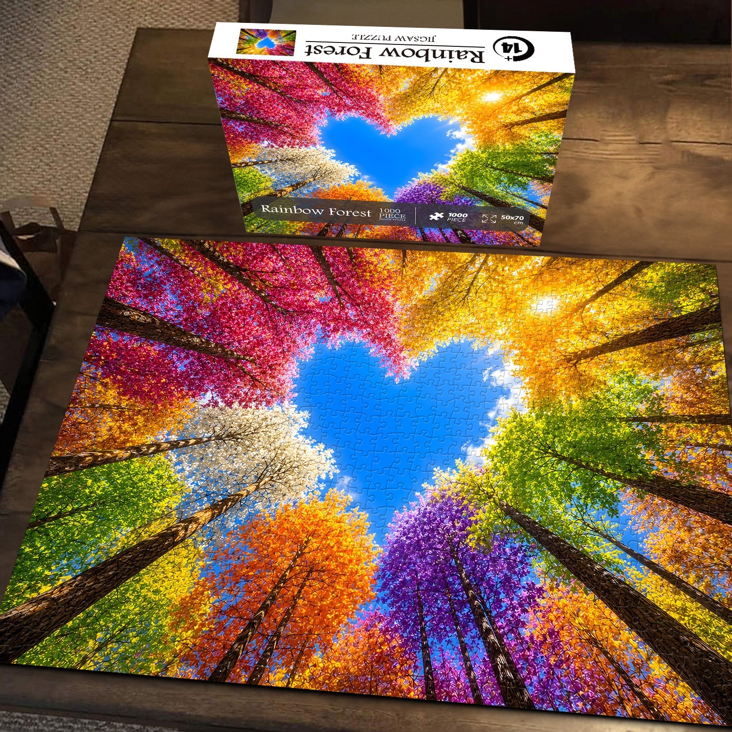 Rainbow Forest Jigsaw Puzzle 1000 Pieces