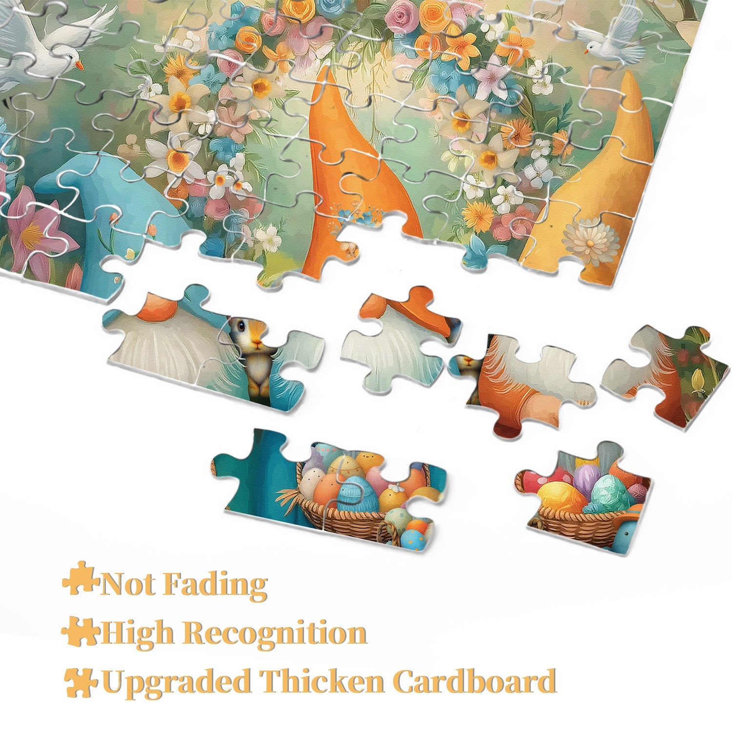 Easter Graden Gnomes Jigsaw Puzzle 1000 Pieces