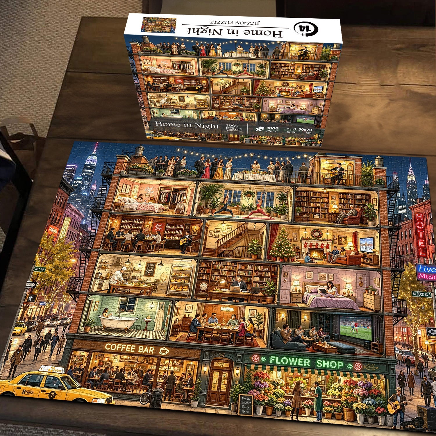 Home in Night Jigsaw Puzzle 1000 Piece