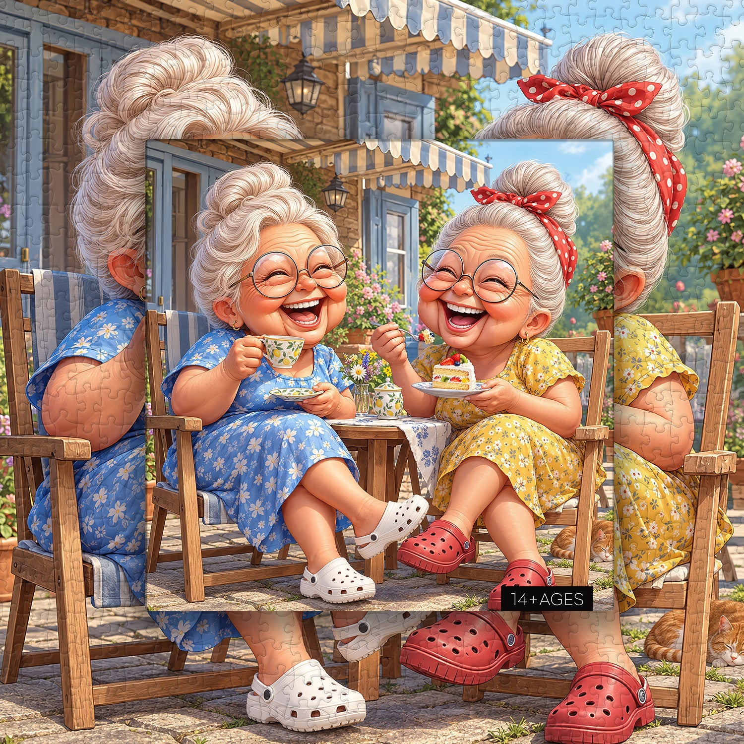 Joyful Grannies Jigsaw Puzzle 1000 Piece