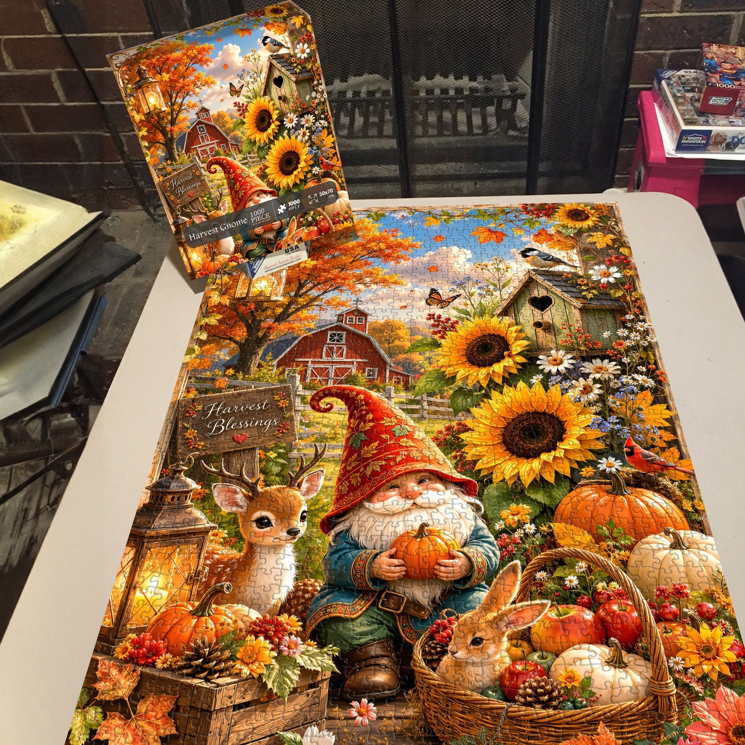 Harvest Gnome Jigsaw Puzzle 1000 Pieces