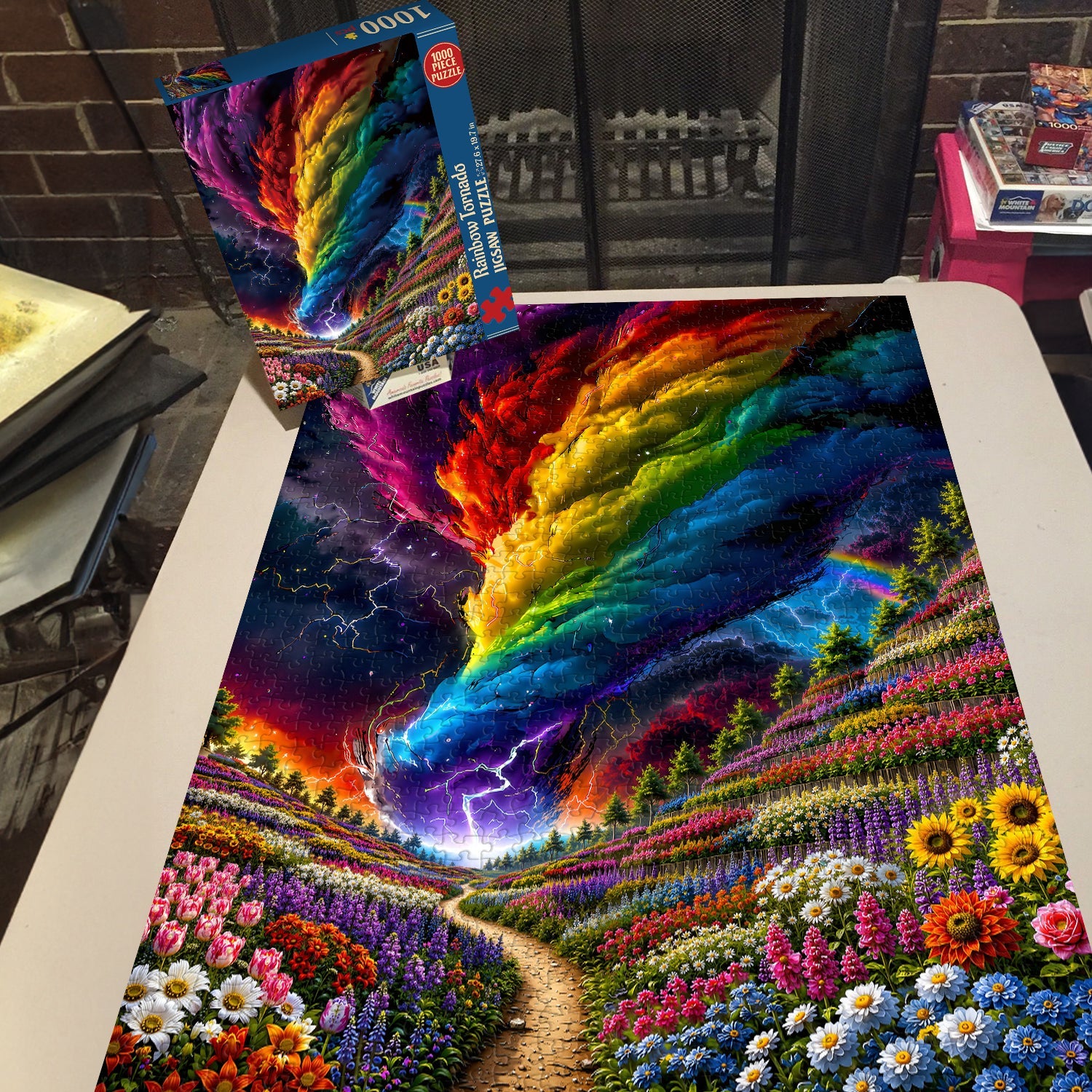 Rainbow Tornado Jigsaw Puzzle 1000 Pieces