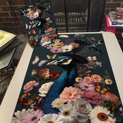 Floral Peacock Jigsaw Puzzle 1000 Piece