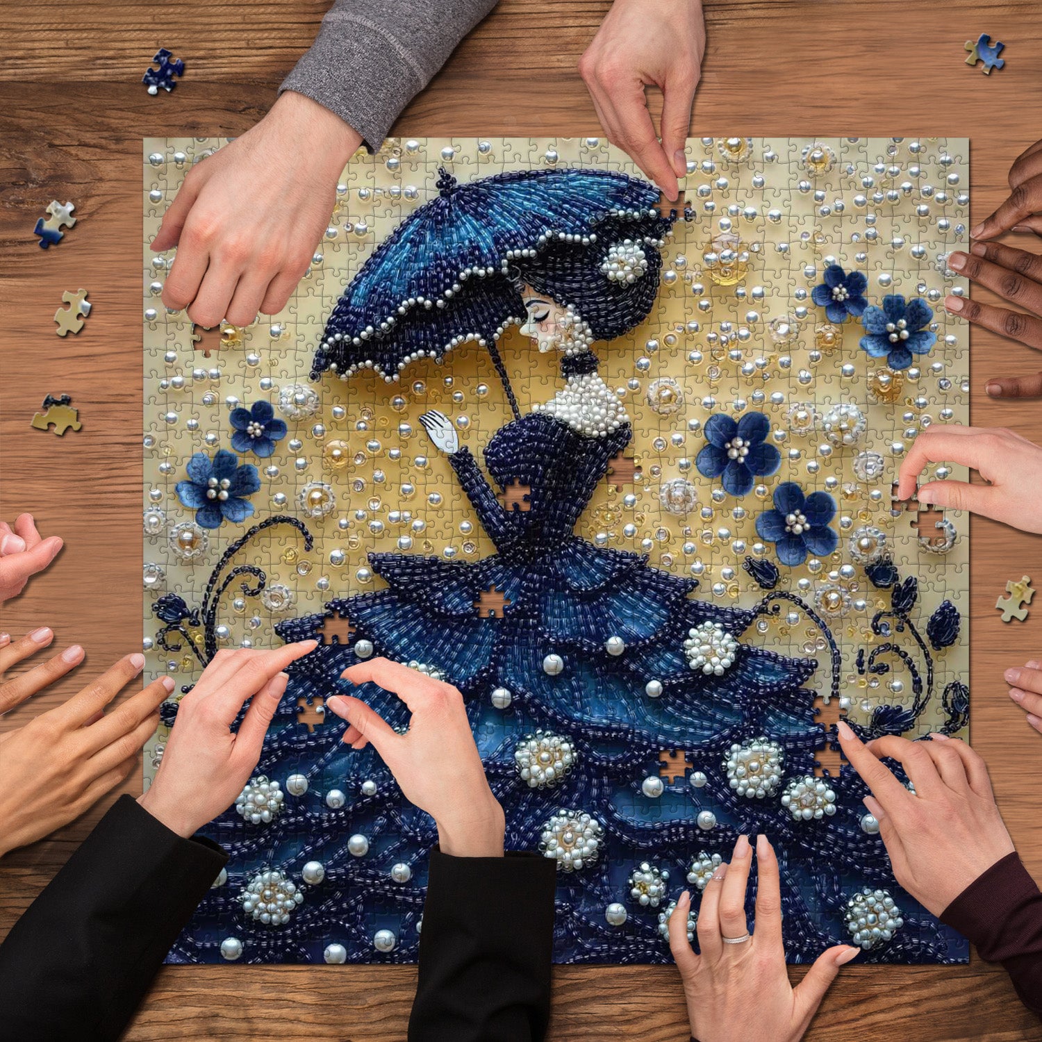 Beaded Lady Jigsaw Puzzles 1000 Pieces