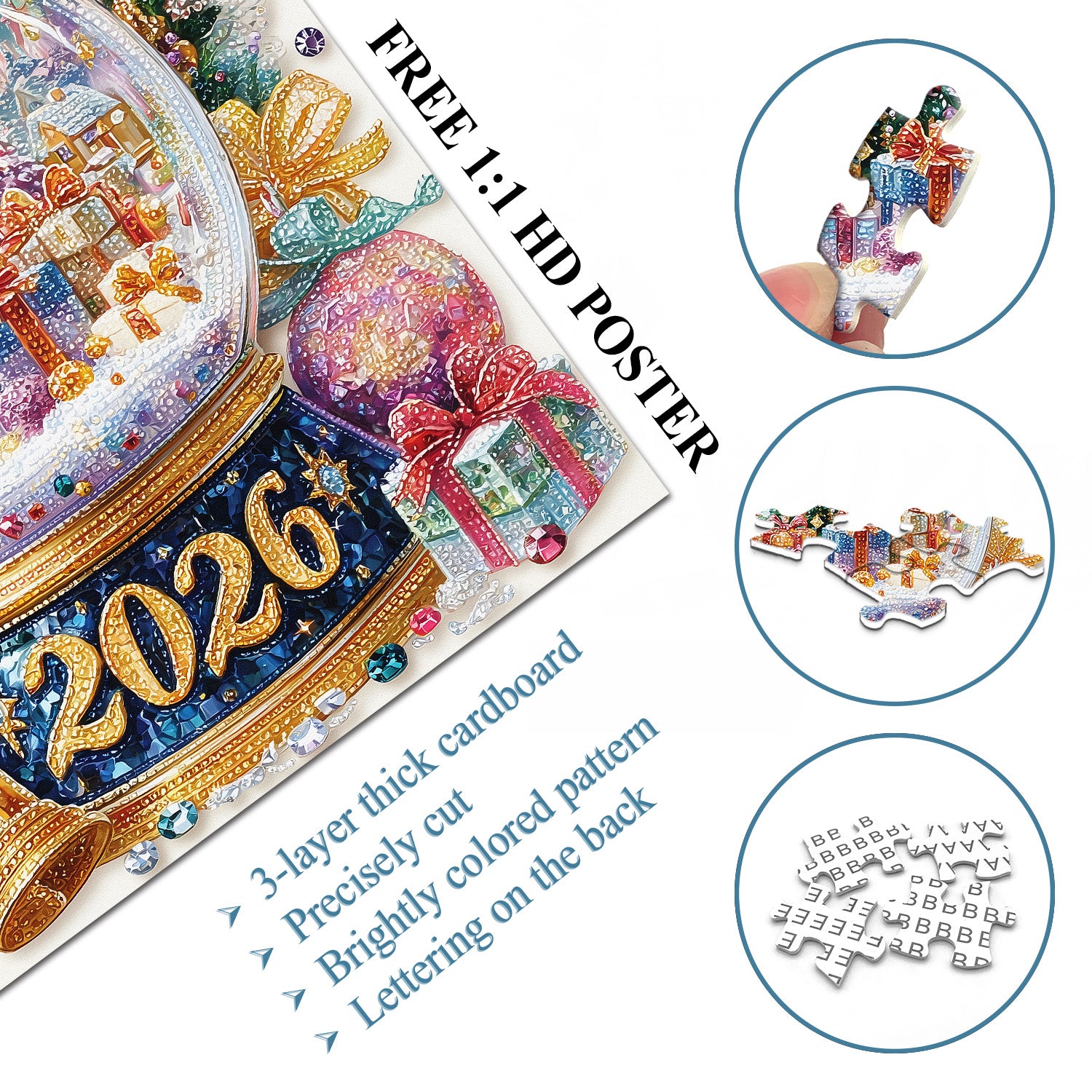 Crystal Christmas 2026 Jigsaw Puzzle 1000 Piece