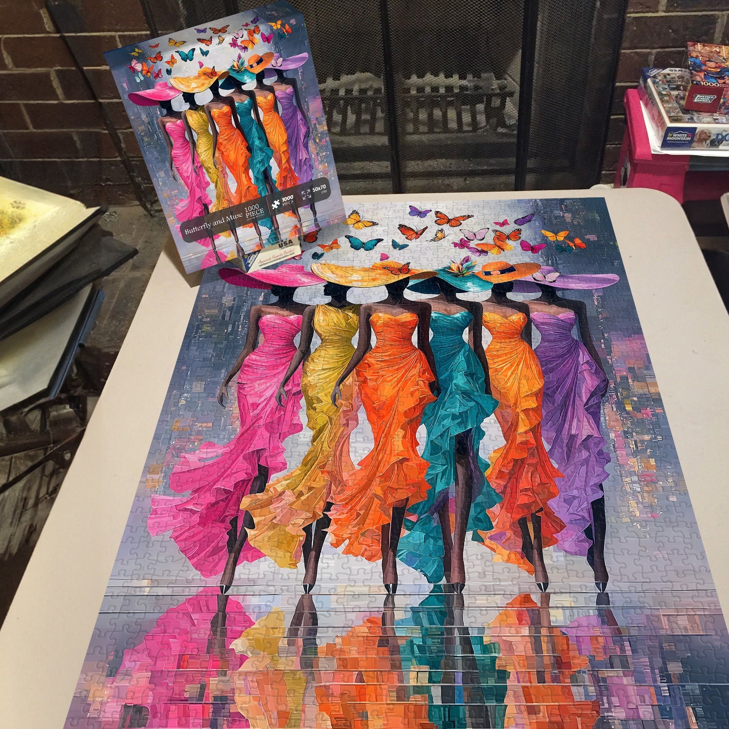 Butterfly And Muse Jigsaw Puzzle 1000 Pieces