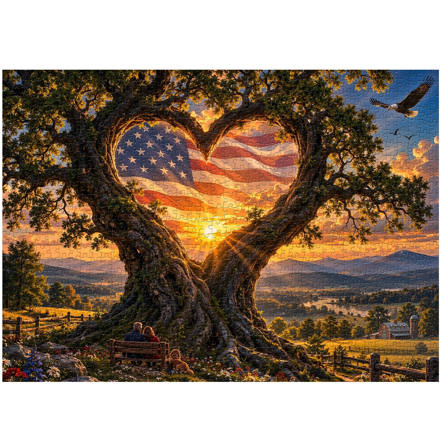 Where Love Meets Freedom Jigsaw Puzzle 1000 Pieces