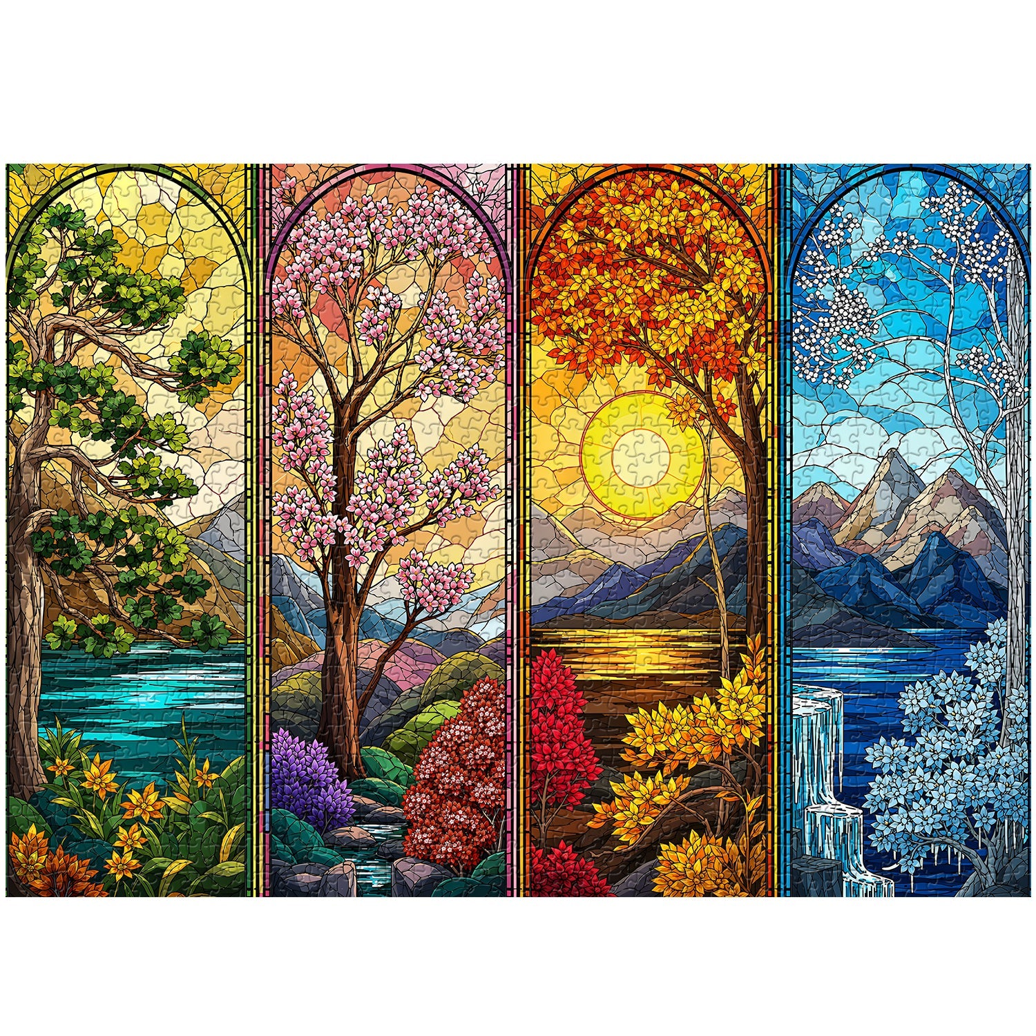 Seasonal Panels Jigsaw Puzzle 1000 Piece