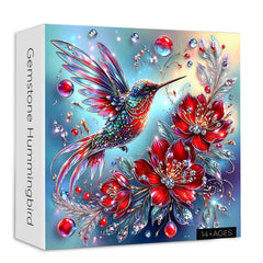 Gemstone Hummingbird Jigsaw Puzzle 1000 Pieces