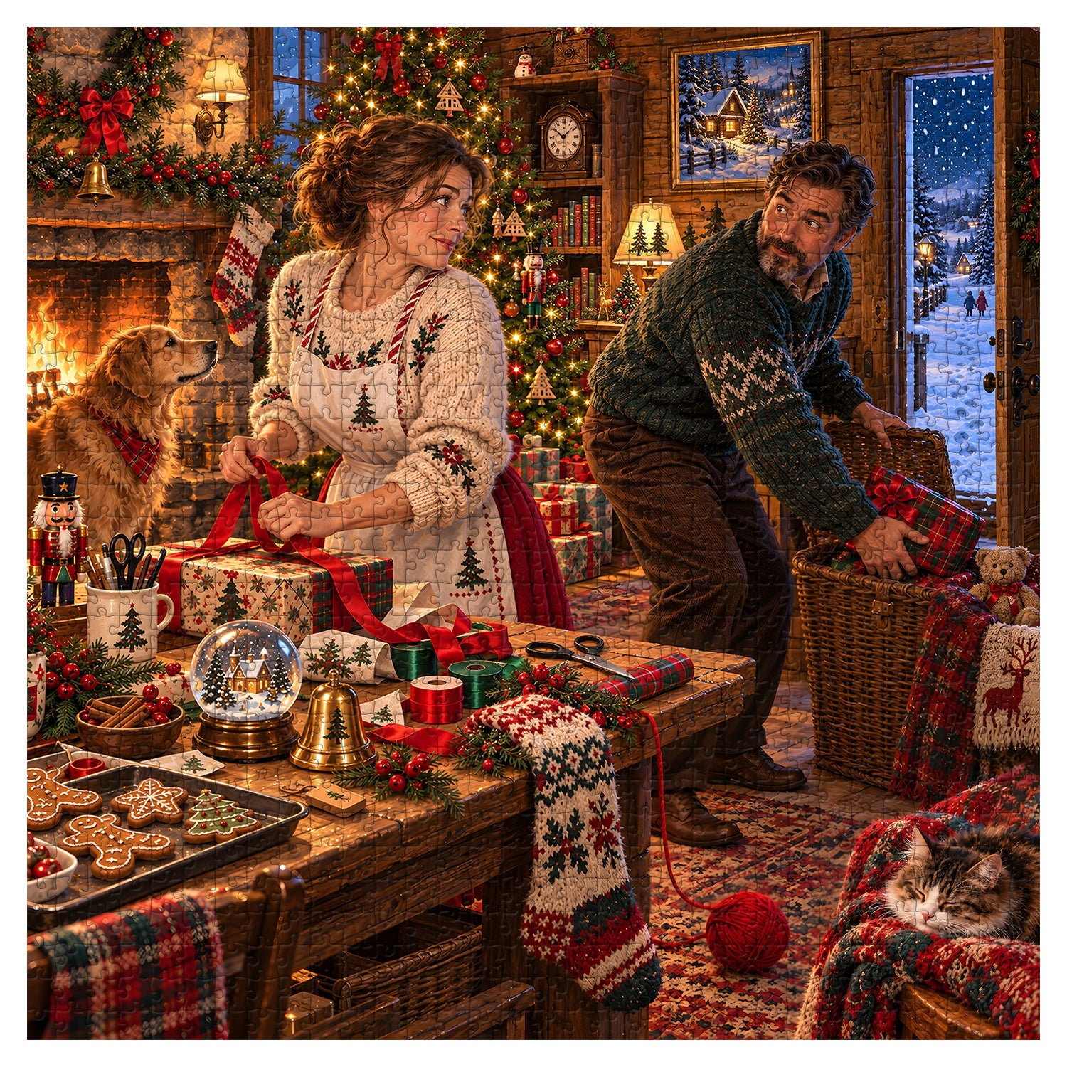 Secret Christmas Surprise Jigsaw Puzzle 1000 Piece