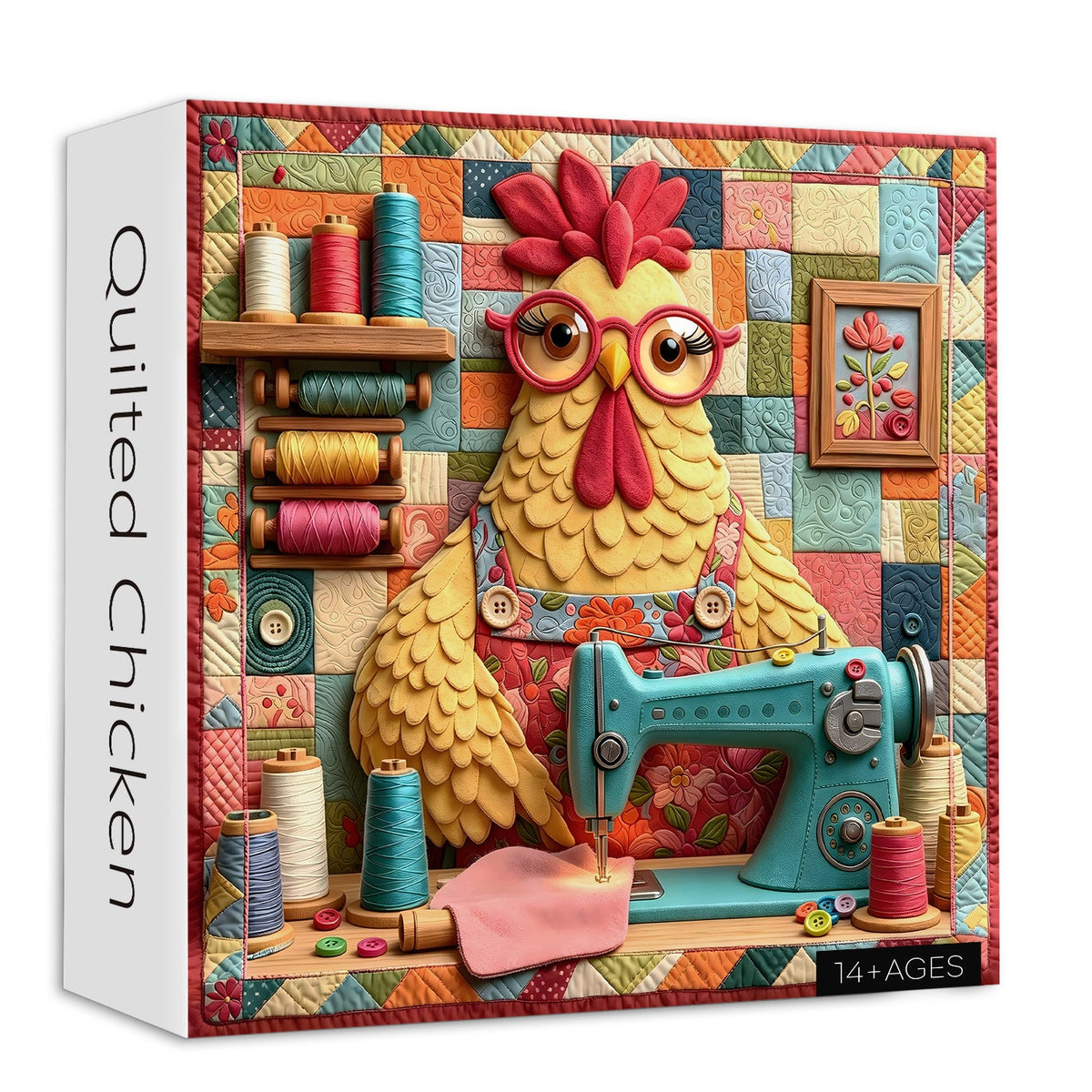 Quilted Chicken Jigsaw Puzzle 1000 Pieces