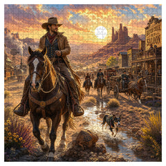 Sunset Rider Jigsaw Puzzle 1000 Piece