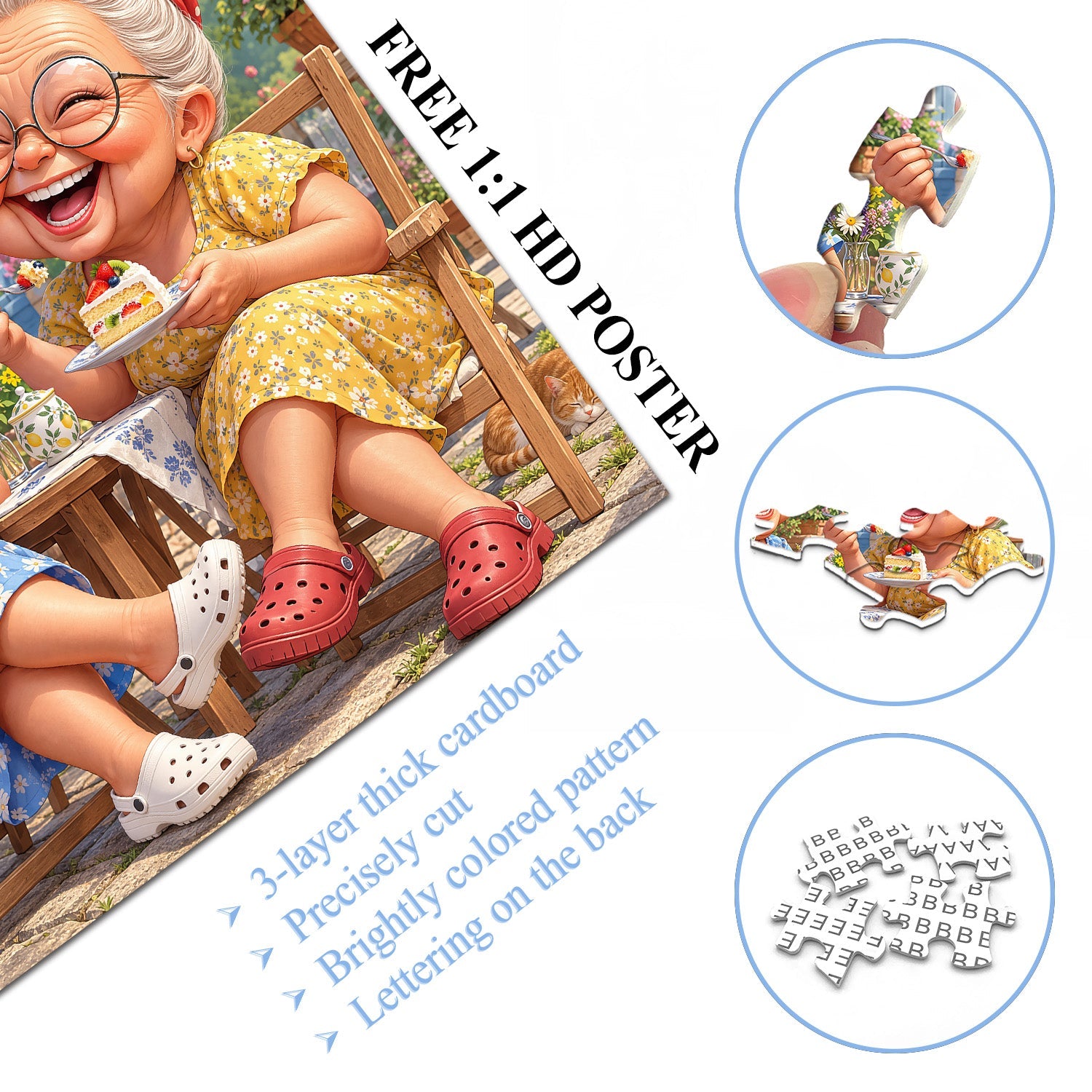 Joyful Grannies Jigsaw Puzzle 1000 Piece