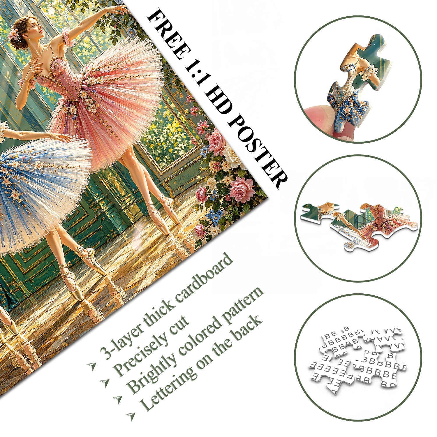 Ballet Glow Jigsaw Puzzle 1000 Piece