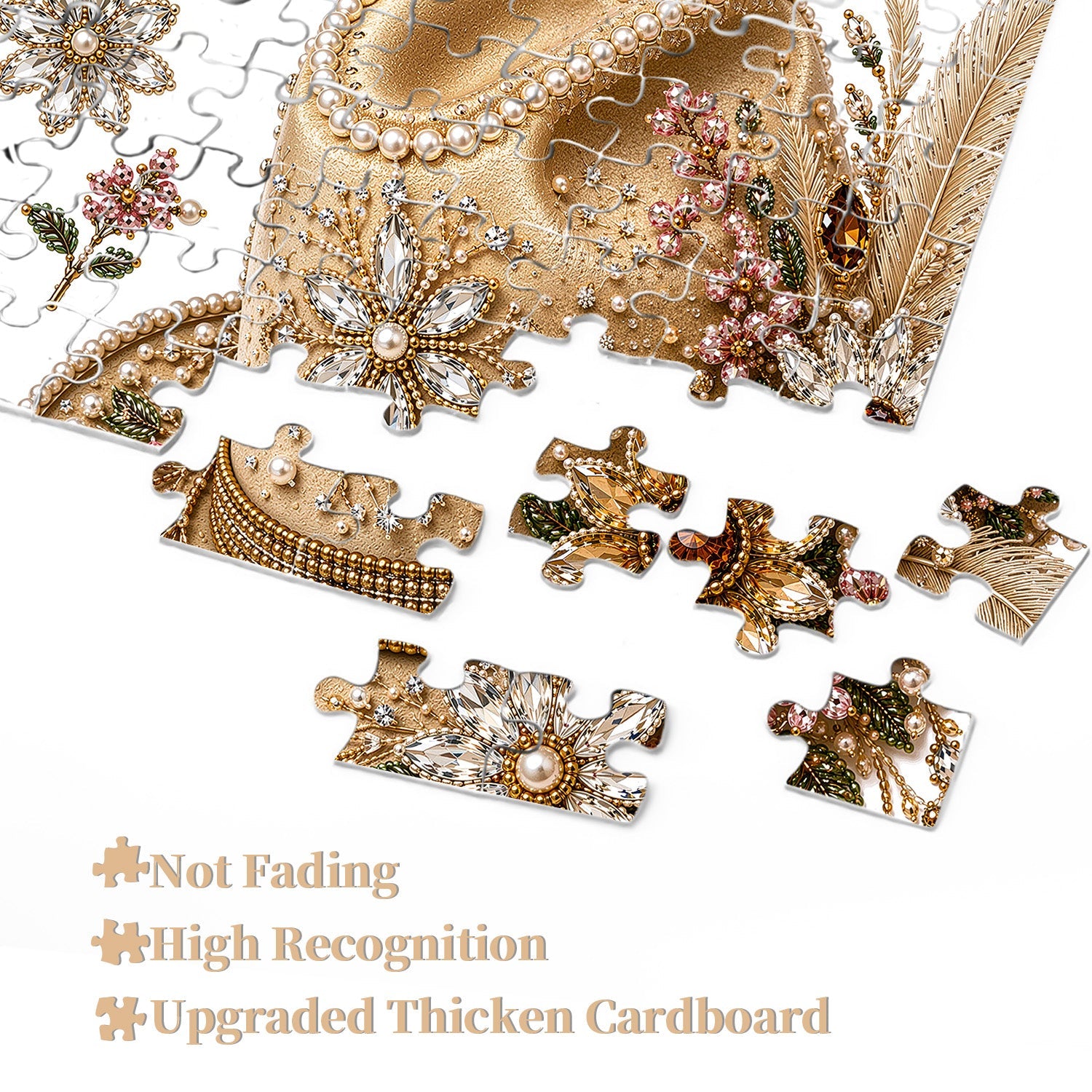 Floral Gem Cowboy Hat Jigsaw Puzzle 1000 Pieces