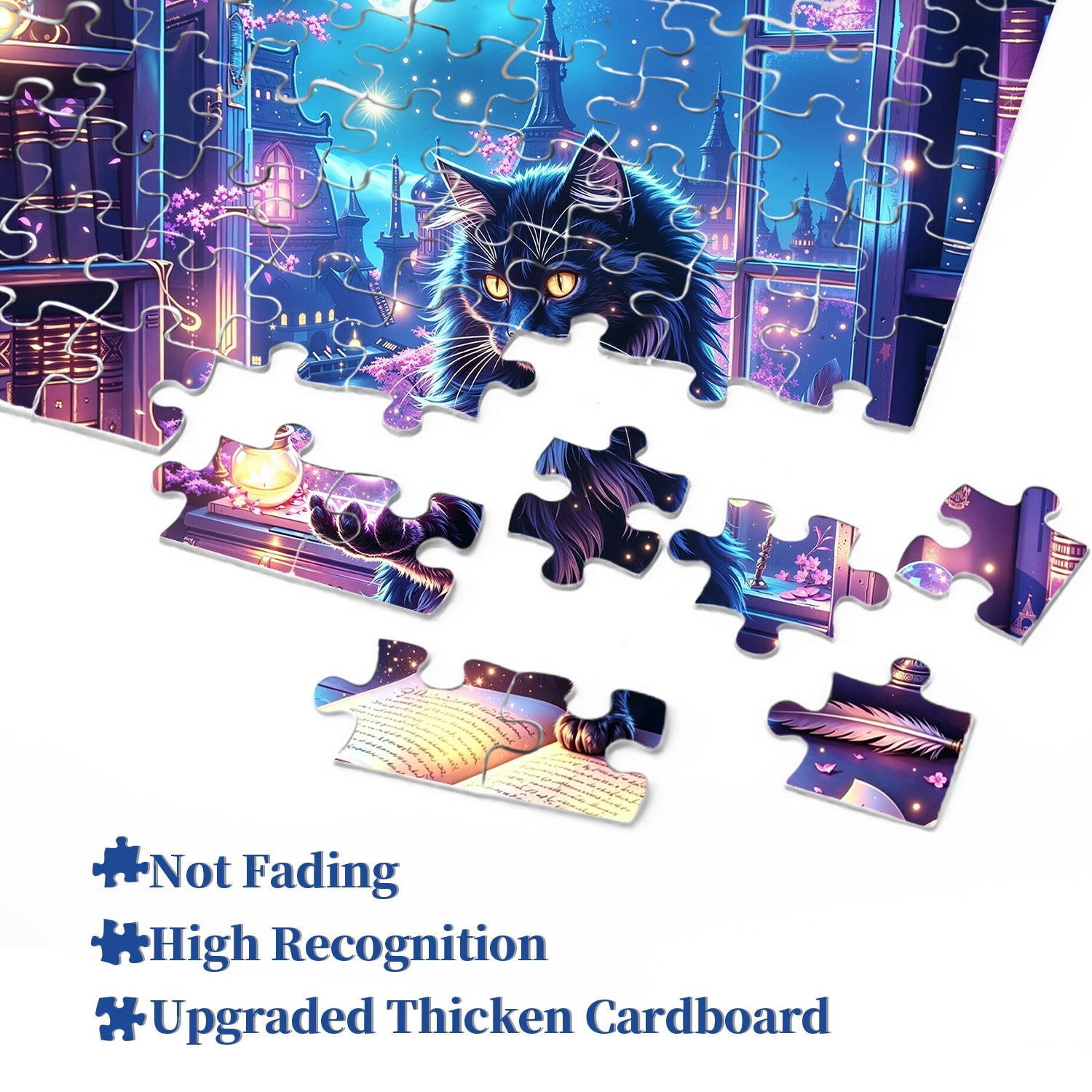 Magic Black Cat Jigsaw Puzzle 1000 Piece