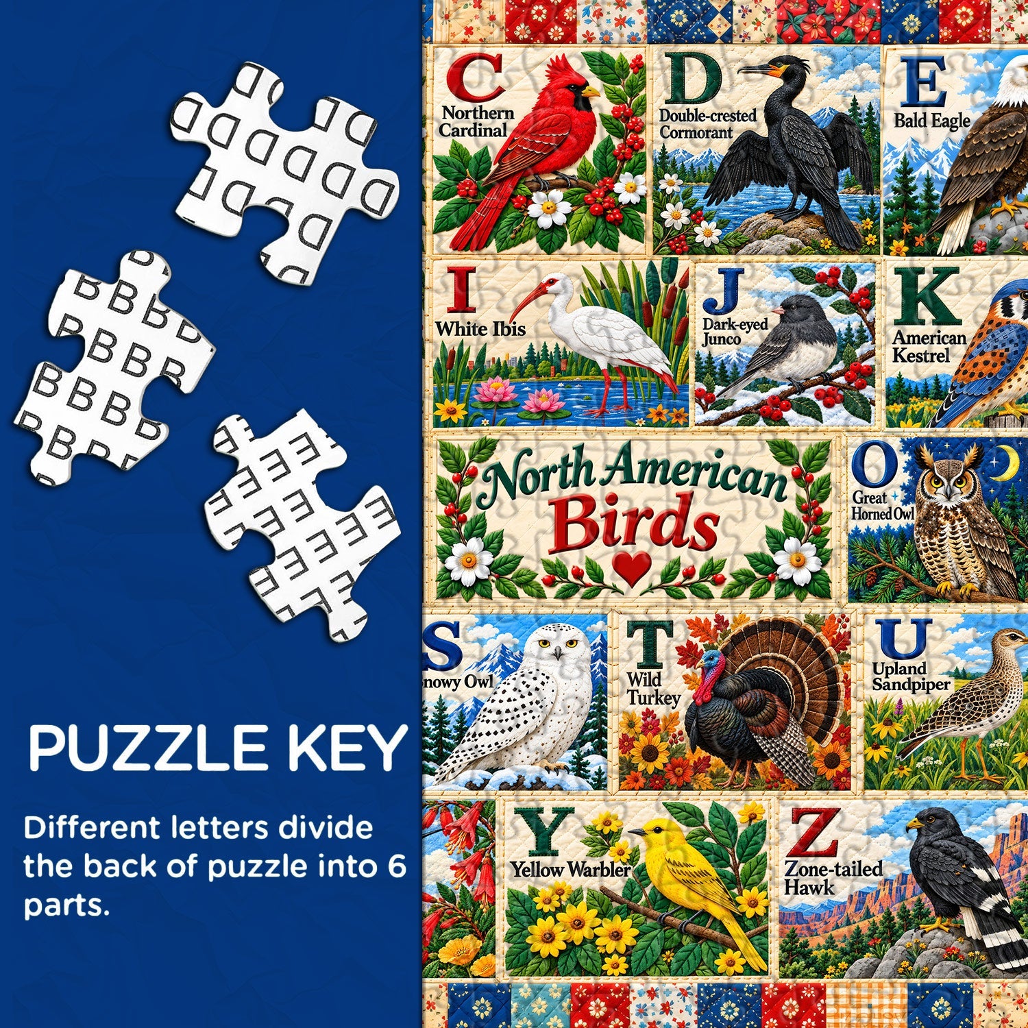 Birds d'Amérique du Nord - Puzzle de 1000 pièces