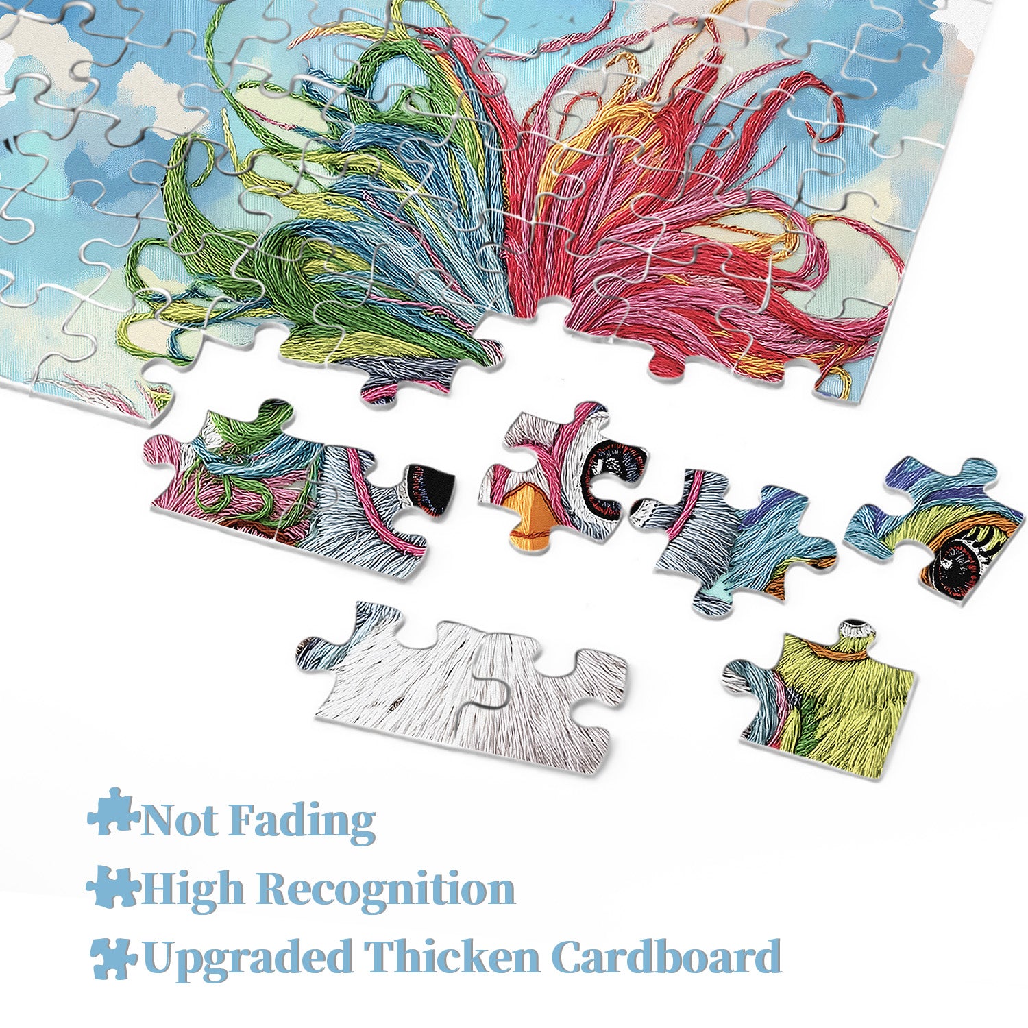 Colorful Funny Chicks Jigsaw Puzzle 1000 Piece