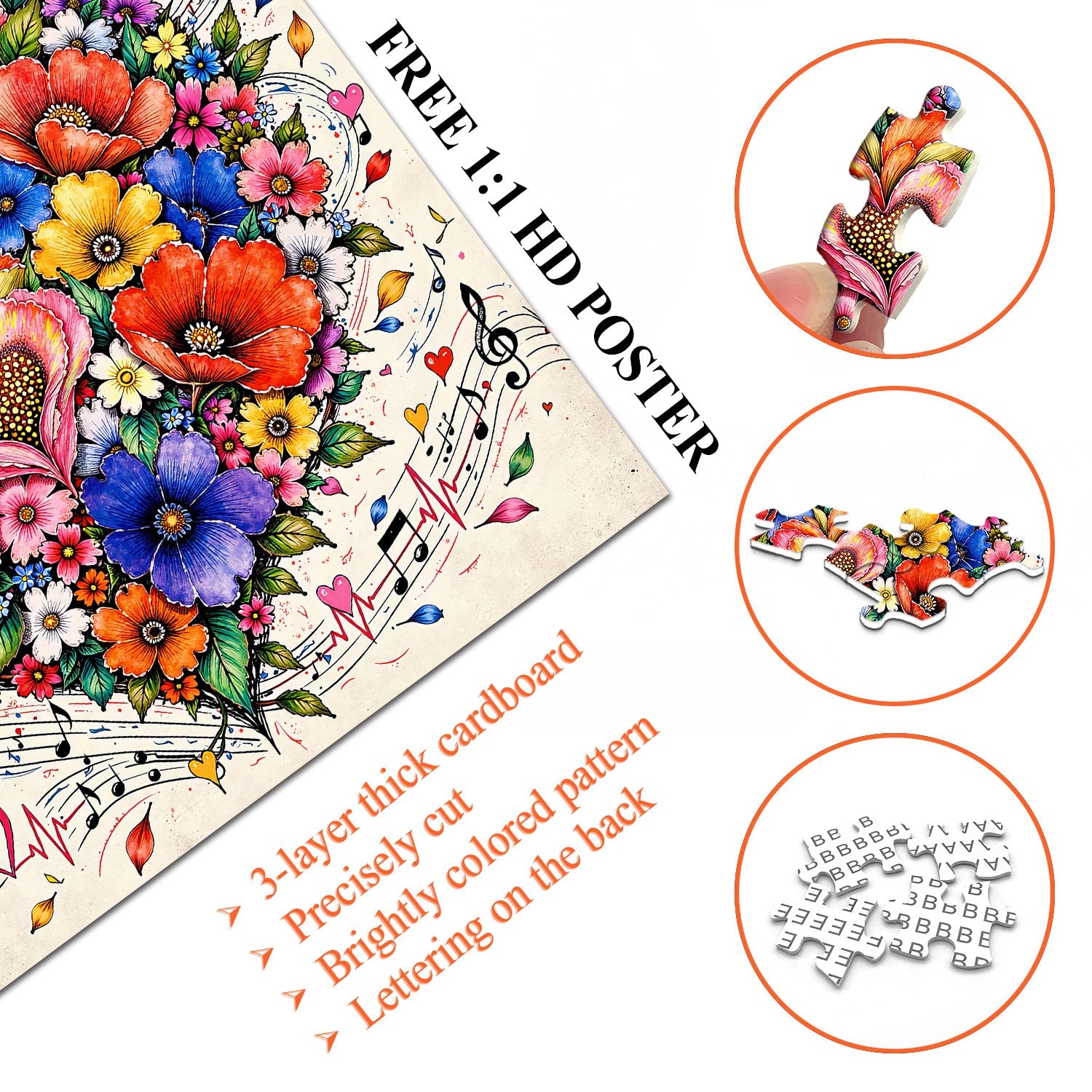 Heart of Blooms Jigsaw Puzzle 1000 Pieces